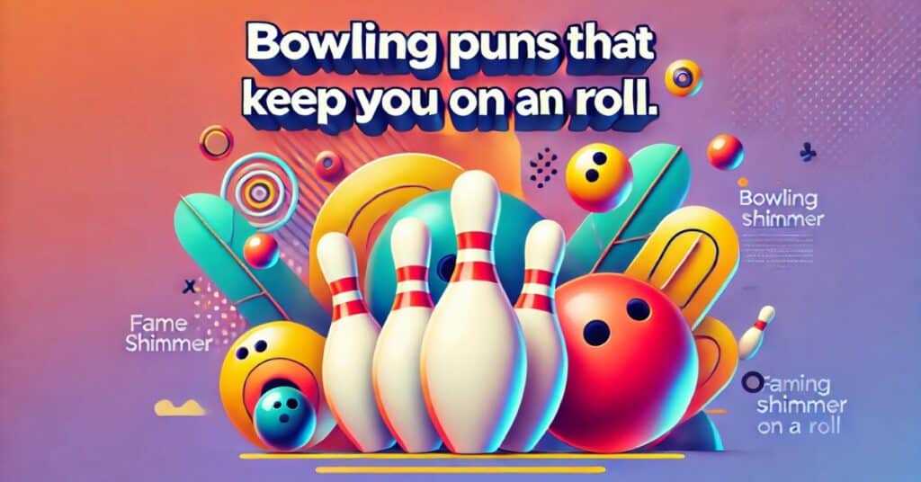 An illustration showcasing witty bowling puns that add fun and enjoyment to your bowling experience.