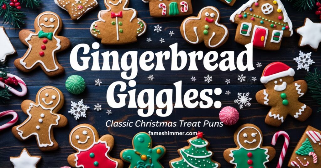 A festive display of gingerbread gingers, showcasing the classic Christmas treat in a delightful arrangement.