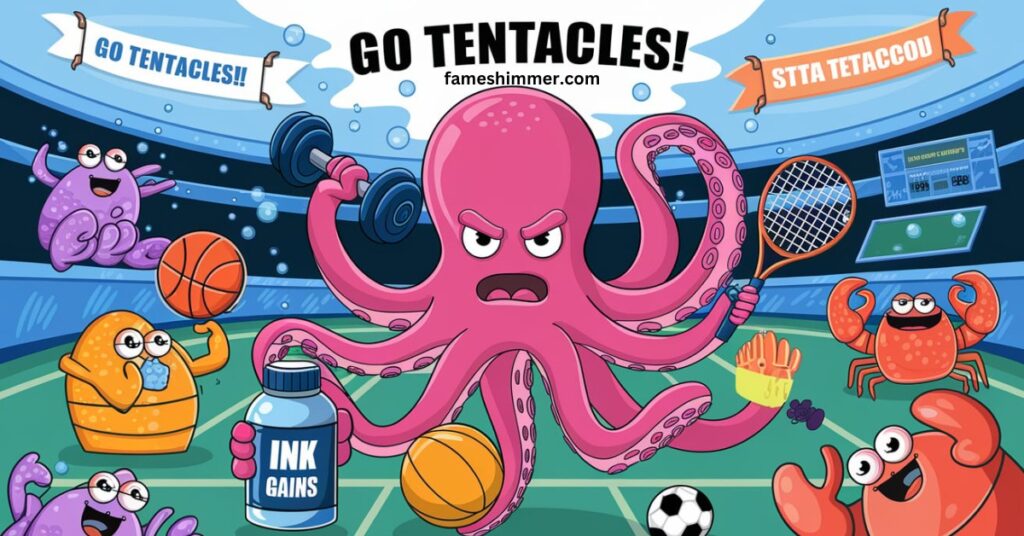 A vibrant octopus figure featuring flexible limbs, perfect for interactive and sensory engagement.