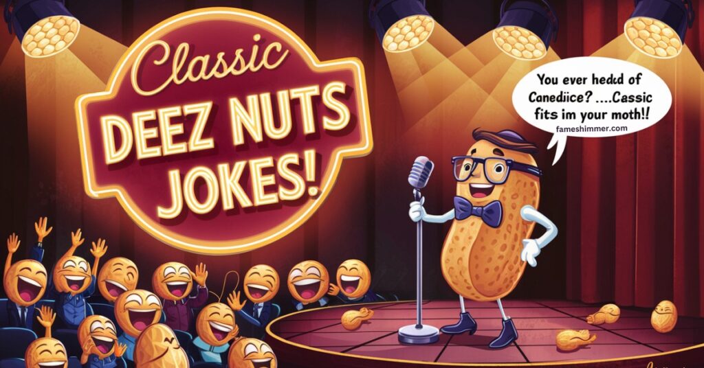 An image depicting classic deez nuts jokes, highlighting the humor and wit associated with this popular comedic style.